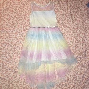 NWOT lilt Girls 6X Colorful Ombre Dress